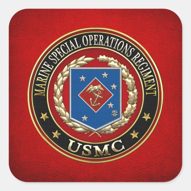 Marine Special Operations Regiment (MSOR) [3D] Square Sticker (Front)