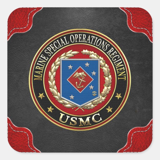 Marine Special Operations Regiment (MSOR) [3D] Square Sticker (Front)