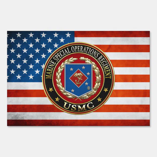 Marine Special Operations Regiment (MSOR) [3D] Yard Sign | Zazzle