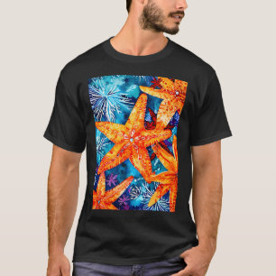 MARINE STARFISH *Ocean Sea Sealife Star Fish* ABST T-Shirt