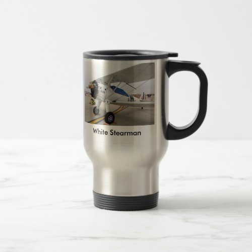 Marine Stearman White Stearman Travel Mug