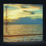 Marine Sunrise Custom Binder<br><div class="desc">A scene looking seaward just after daybreak from a cruise ship in the Caribbean Sea.  There are few things more inspiring that the sweeping beauty presented by a sunrise over the vast expanse of the ocean.</div>