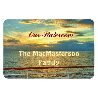 Marine Sunrise Stateroom Door Marker Magnet
