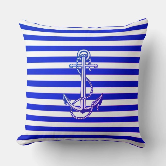 Marine Throw Pillow (Front)