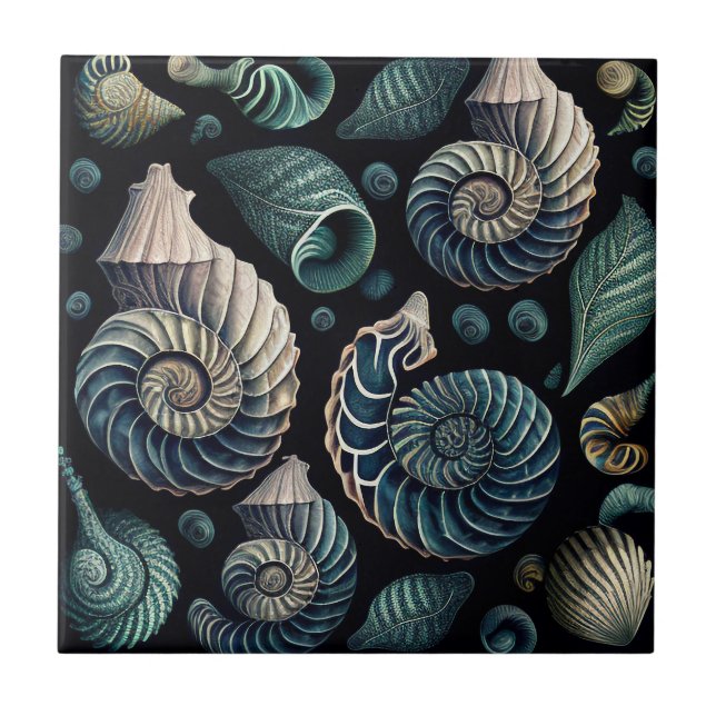 Marine Treasures Ceramic Tile (Front)