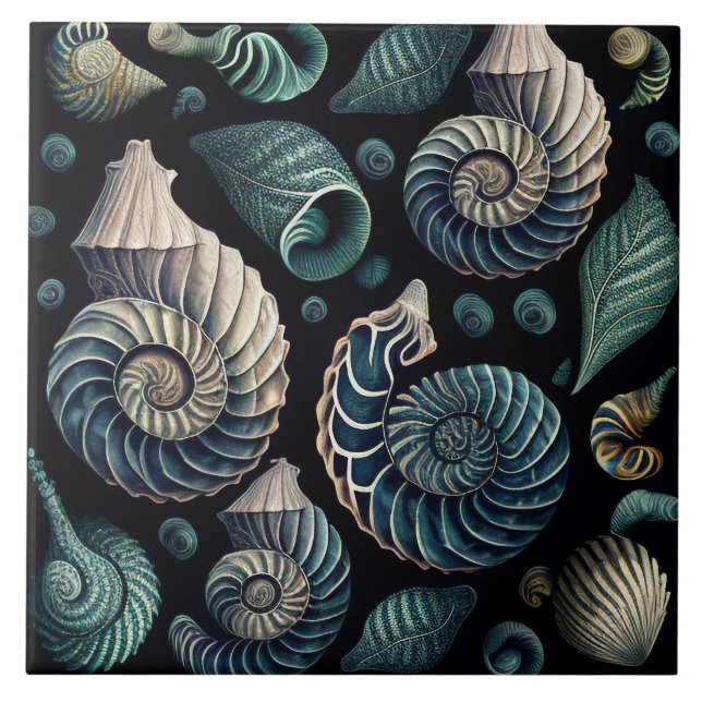 Marine Treasures Ceramic Tile (Front)