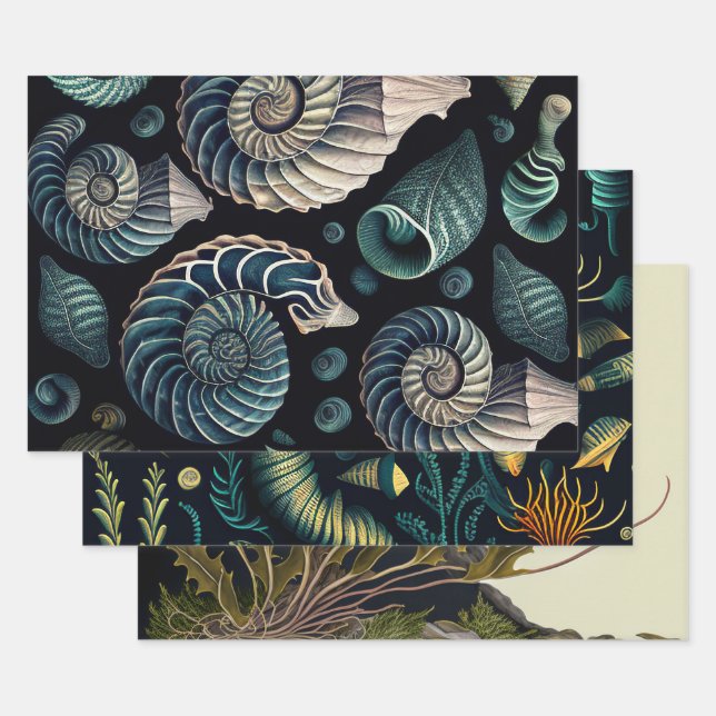 Marine Treasures Wrapping Paper Sheets (Set)