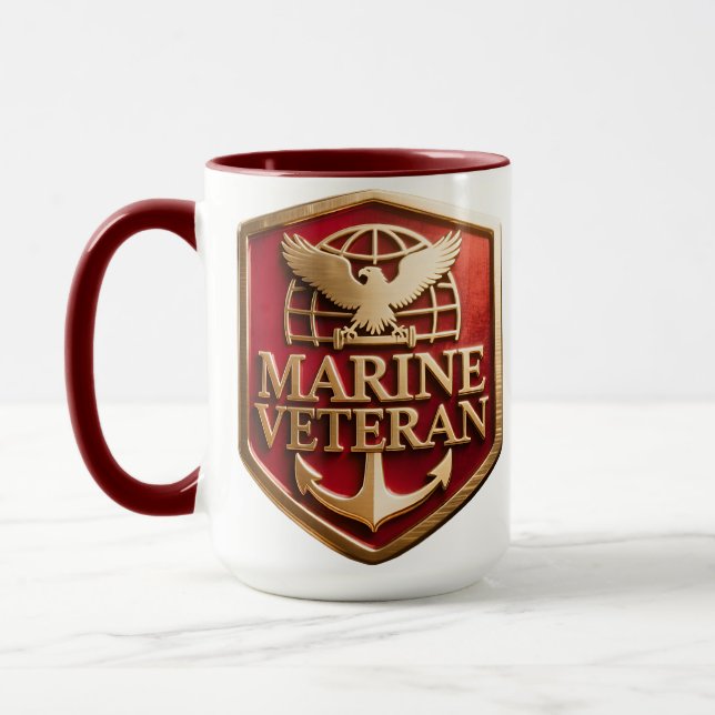 Marine Veteran Mug (Left)