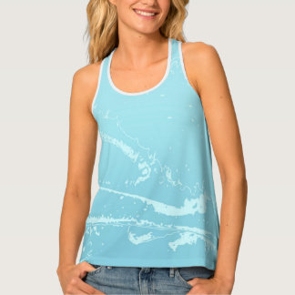 Marine Vibes Abstract Tank Top