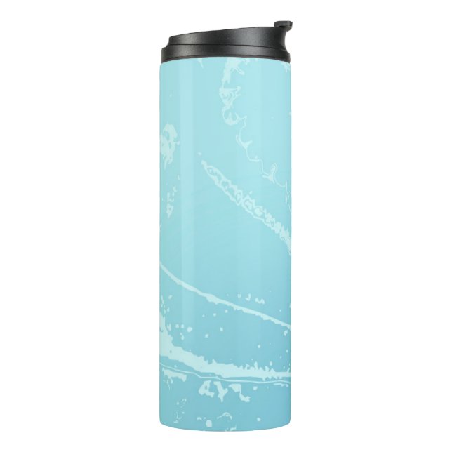 Marine Vibes Abstract Thermal Tumbler (Rotated Left)