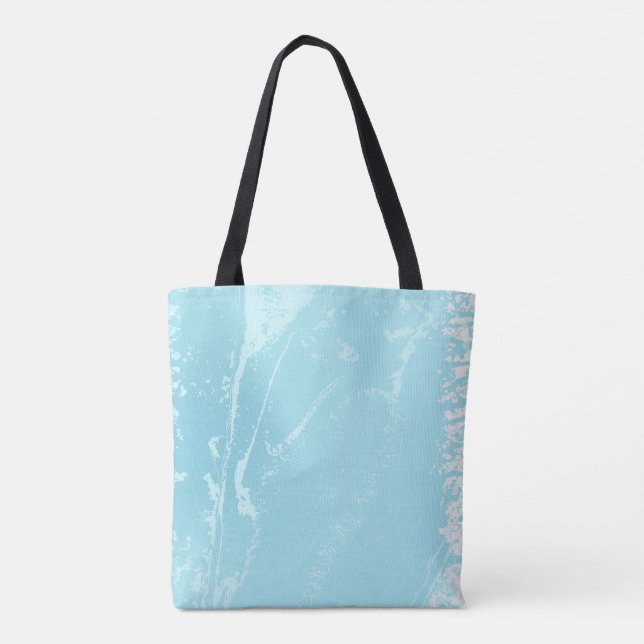 Marine Vibes Abstract Tote Bag (Back)