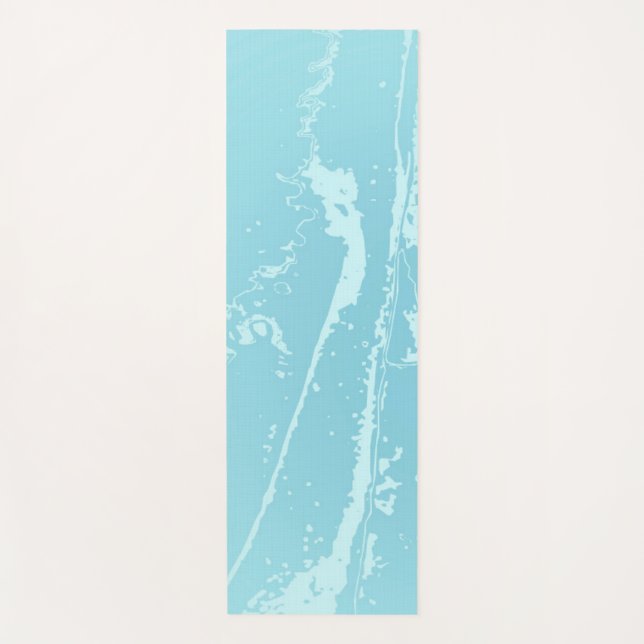 Marine Vibes Abstract Yoga Mat (Front)