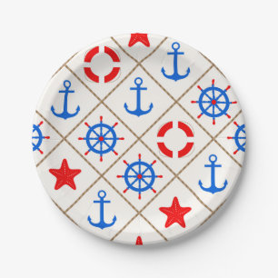 Marine walk . paper plates