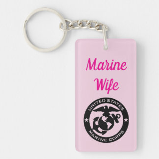 Marine Wife Key Chain