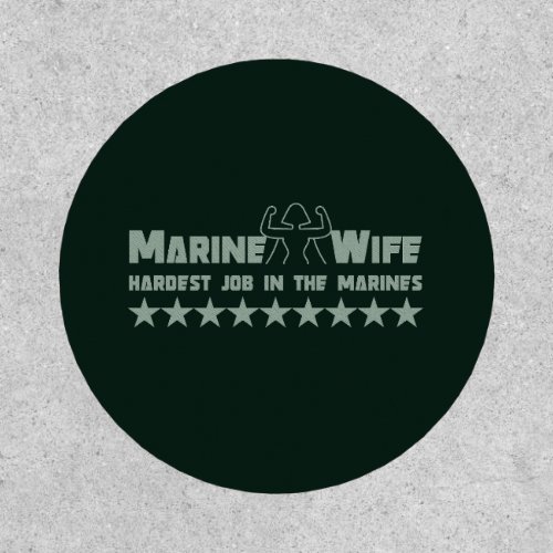 Marine Wife Strong Woman Female Military Patch