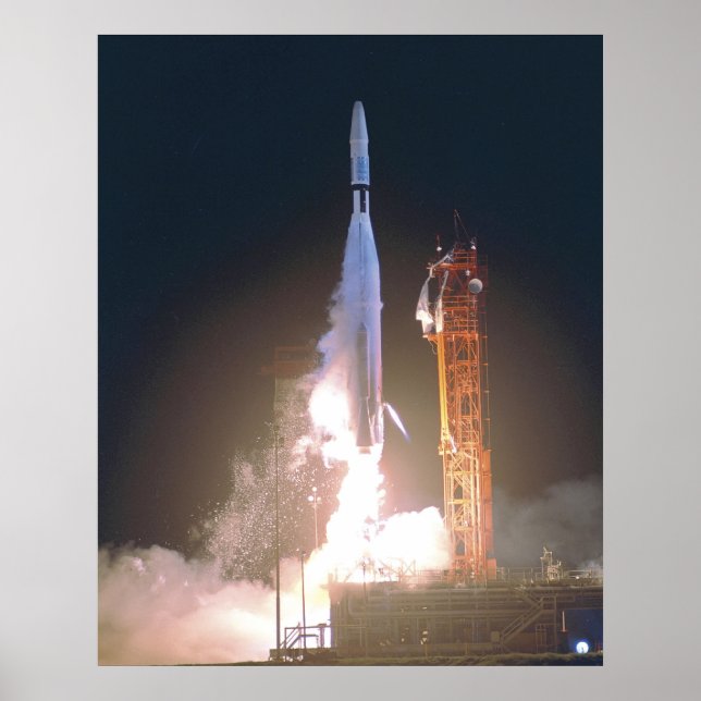 Mariner I 1 rocket into space toward Venus NASA Poster (Front)