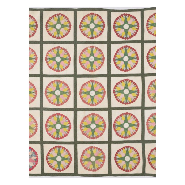 Mariner’s Compass quilt Tablecloth (Front)