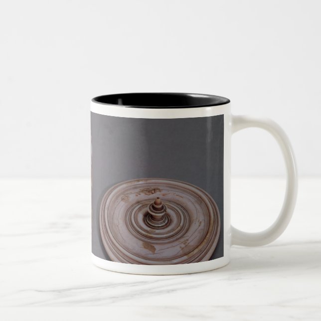 Mariner's compass in an ivory case Two-Tone coffee mug (Right)