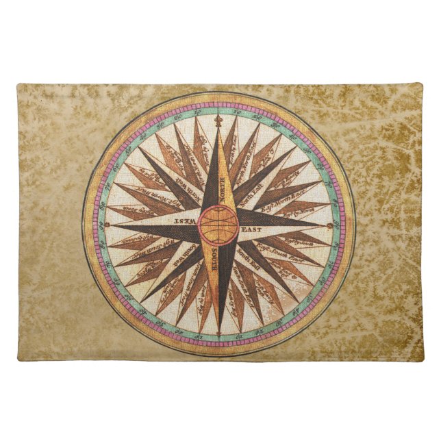 Mariner's Compass Placemat Place Mat (Front)