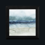 Mariner's Mist - Shoreline Gift Box<br><div class="desc">Mariner's Mist I by Grace Popp. Features a shoreline with inky blue hues and tones and a hazy sky.</div>