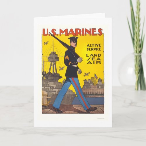 Marines _ active service _ land sea air card