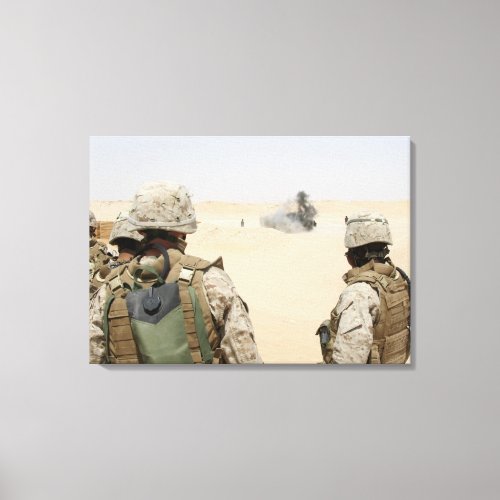 Marines and sailors canvas print