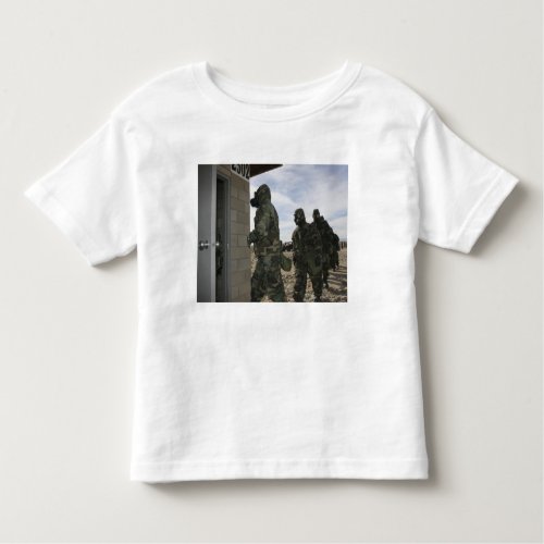 Marines and Sailors file into the gas chamber Toddler T_shirt