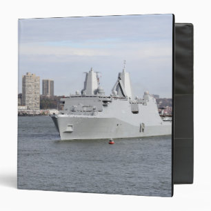 Marines and sailors man the rails 3 ring binder