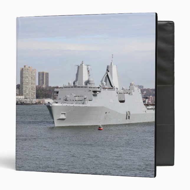 Marines and sailors man the rails 3 ring binder (Front/Inside)