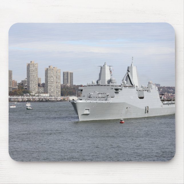 Marines and sailors man the rails mouse pad (Front)