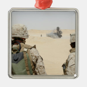 Marines and sailors metal ornament