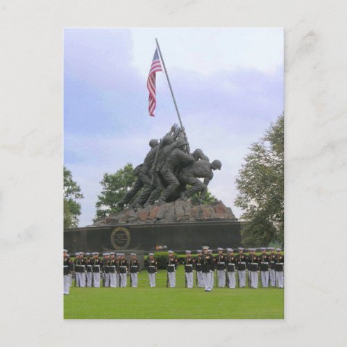 Marines at Iwo Jima Statue Postcard