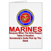 Marines Because When The Reaper Takes A Vacation (Front)