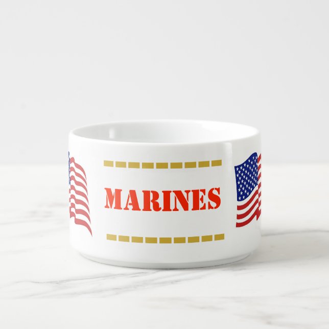 'Marines' Coffee, Chili or Soup Bowl (Center)