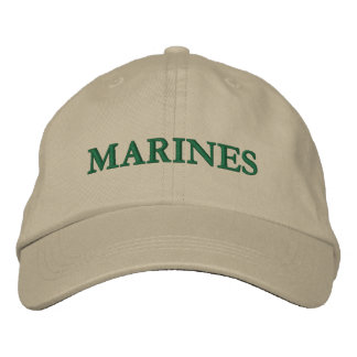 MARINES EMBROIDERED BASEBALL HAT