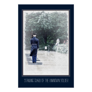 Marines - Guarding of the Unknown Soldier  Poster
