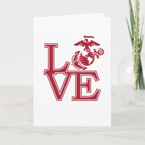 Marines Love Note Card