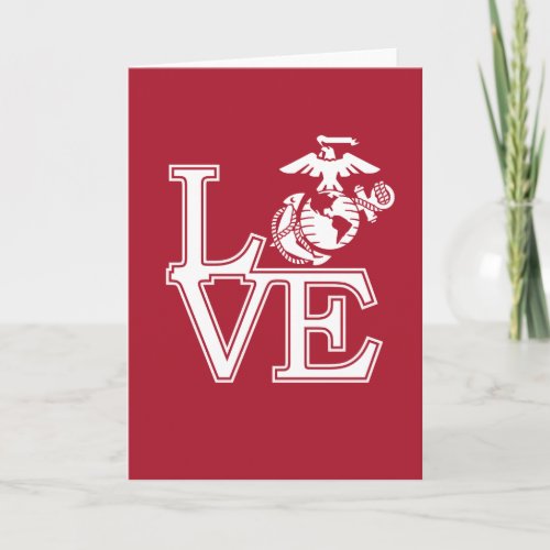 Marines Love Note Card