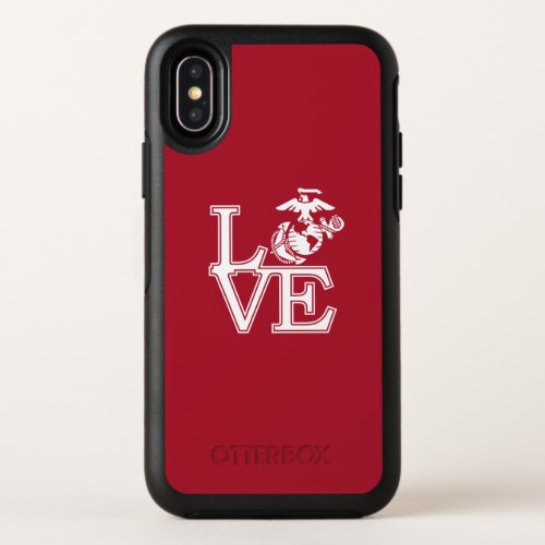 Marines Love OtterBox Symmetry iPhone X Case