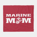 Marines Mom Fleece Blanket at Zazzle
