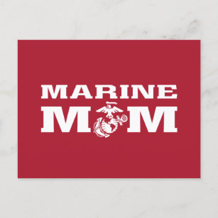 Marines Mom Holiday Postcard