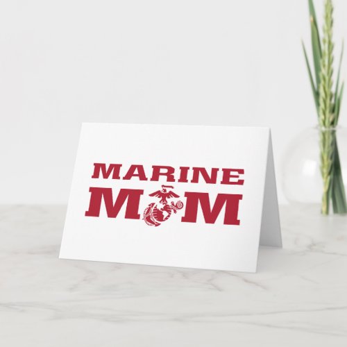 Marines Mom Note Card
