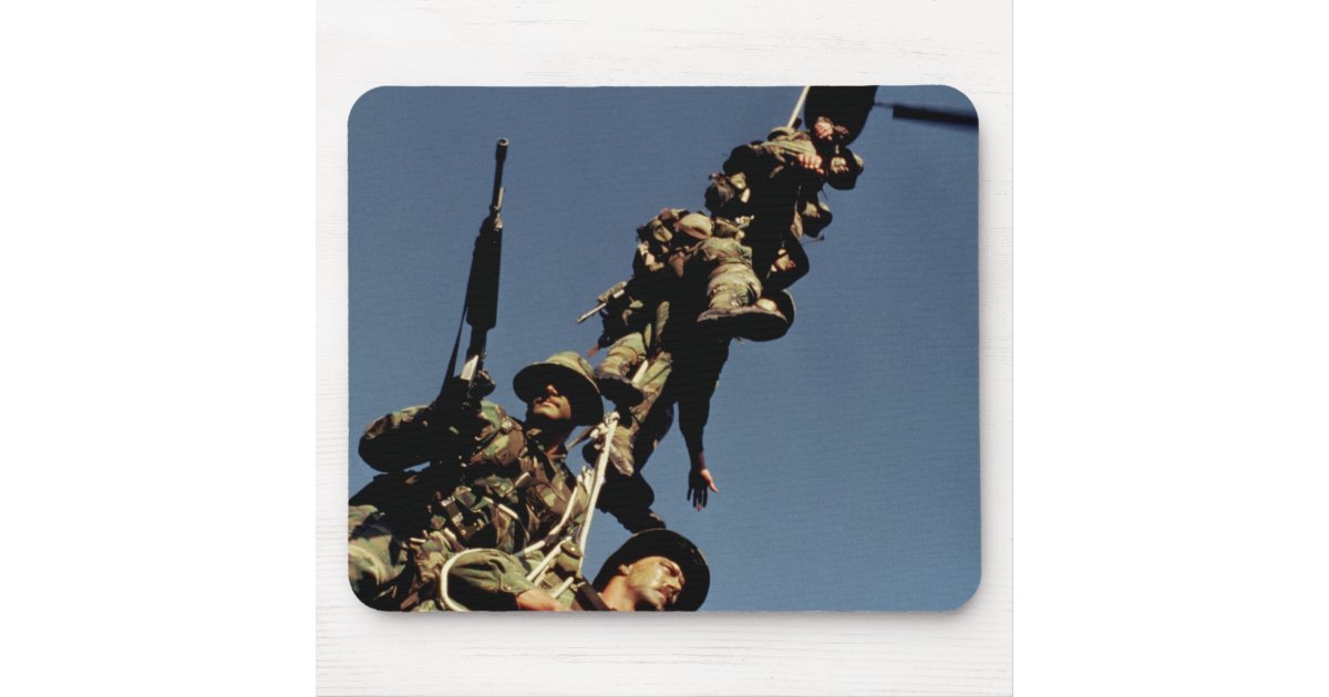 Marines on a SPIE RIG. a rope device that will Mouse Pad | Zazzle