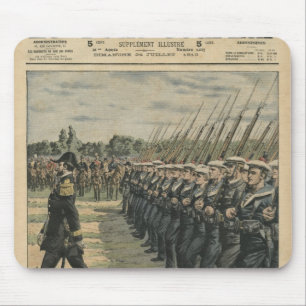 Marines on parade at the review of the 14th mouse pad