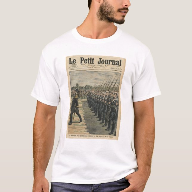 Marines on parade at the review of the 14th T-Shirt (Front)