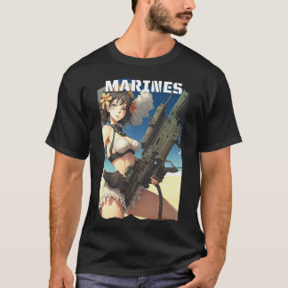Marines - Oorah - Pinup Girl T-Shirt