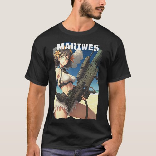 Marines _ Oorah _ Pinup Girl T_Shirt
