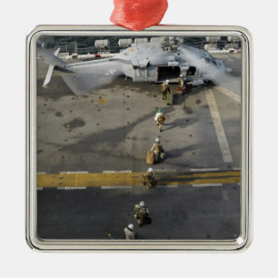 Marines prepare to board an MH-60S Metal Ornament