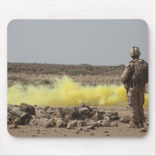 Marines provide security mouse pad