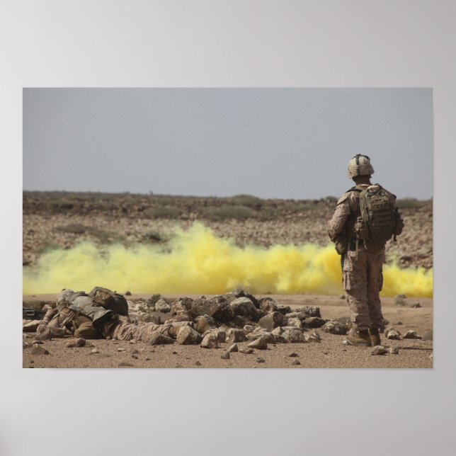 Marines provide security poster (Front)